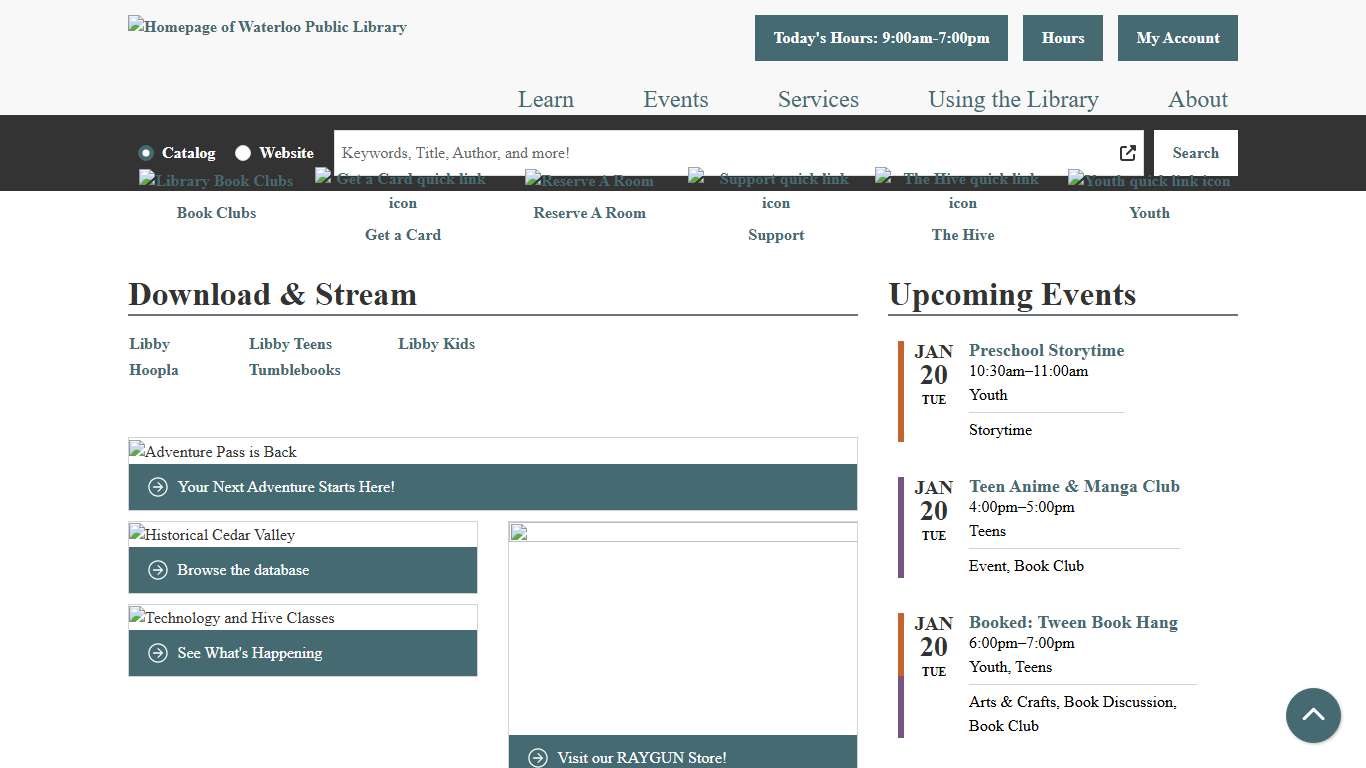 Home | Waterloo Public Library
